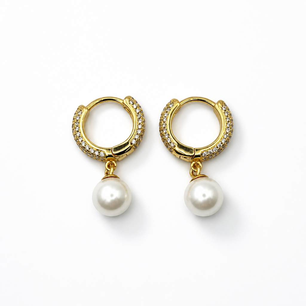 Pearl Gold Earrings