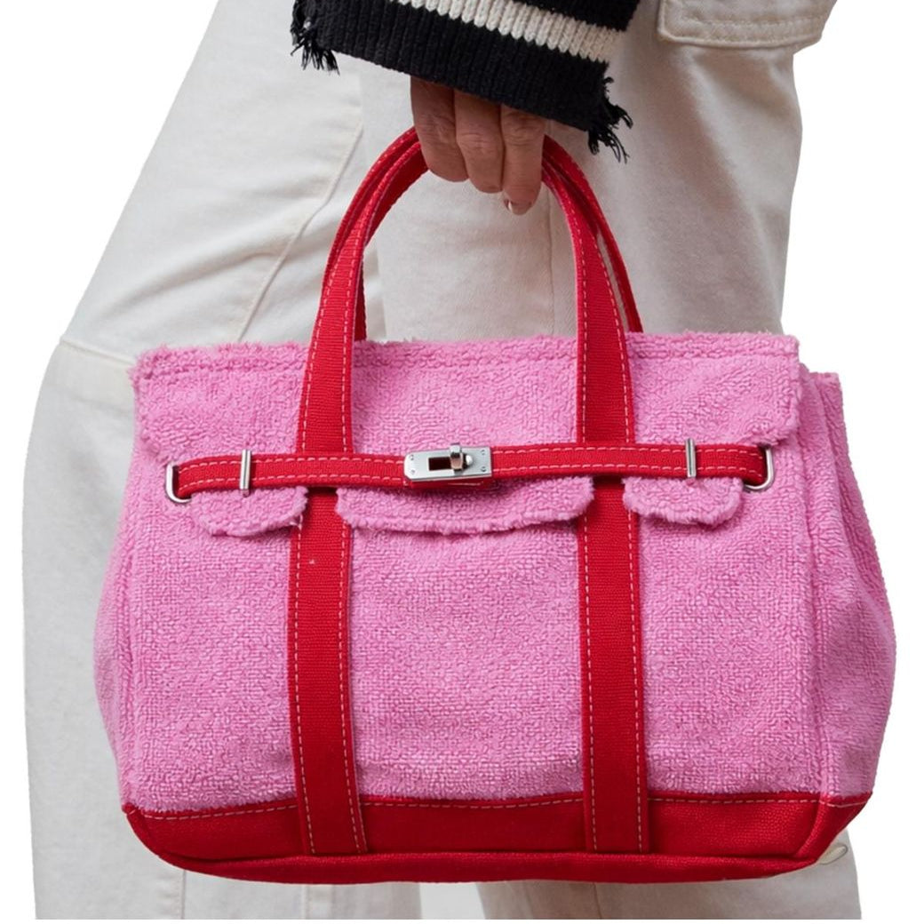 Sunwim Madaket Terry and Cotton Canvas Large Classic Tote Bag