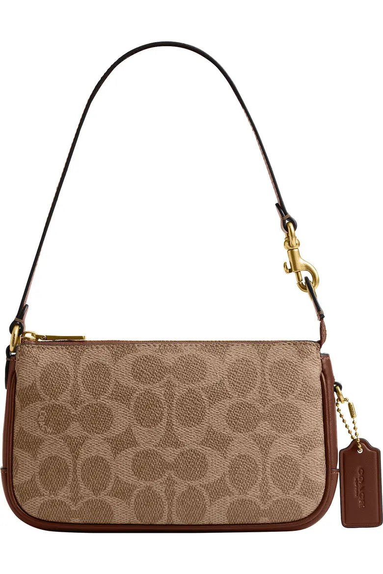 Plaza 18 Signature Coated Canvas Shoulder Bag