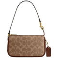 COACH Plaza 18 Signature Coated Canvas Shoulder Bag