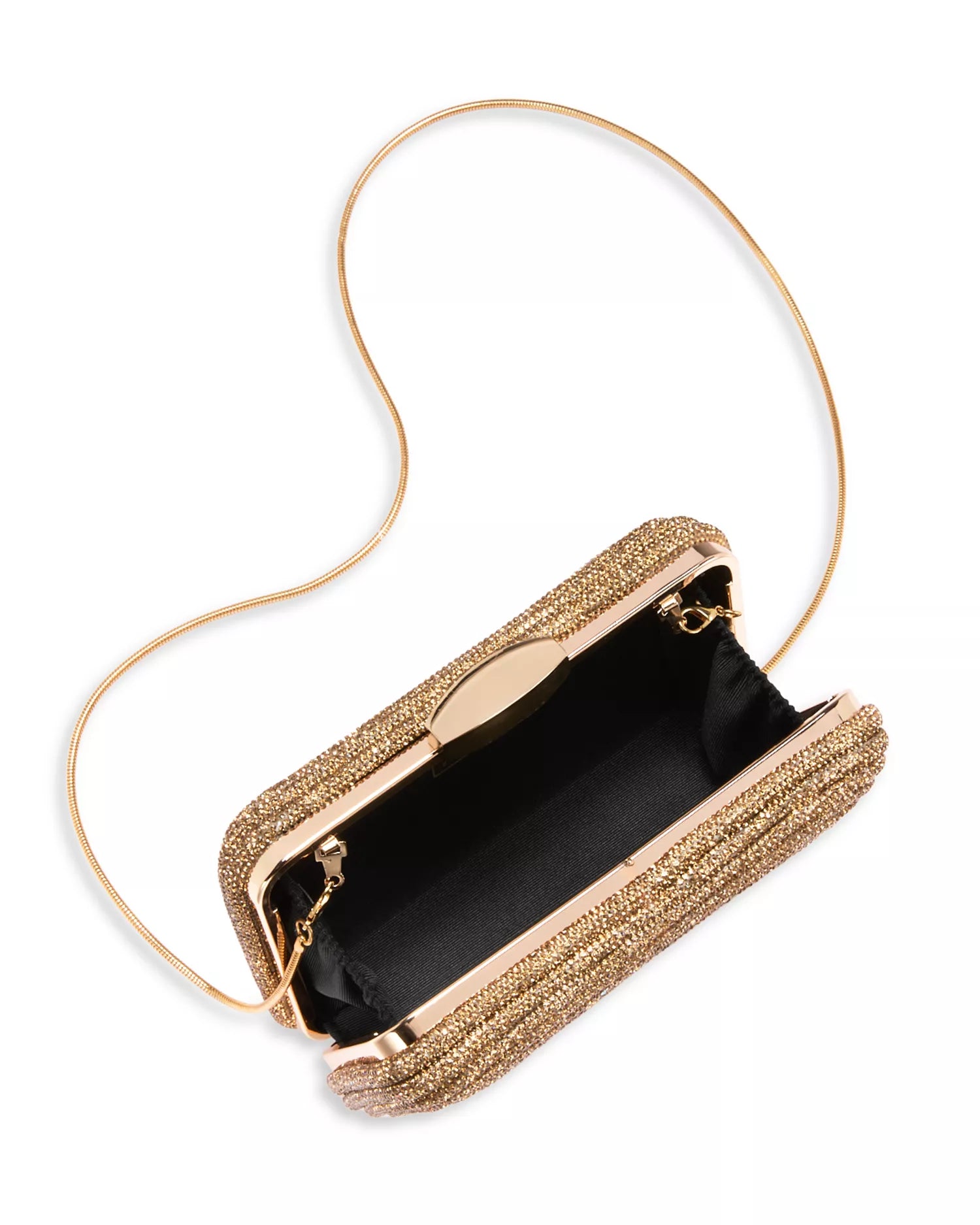 AQUA Shireen Rhinestone Clutch