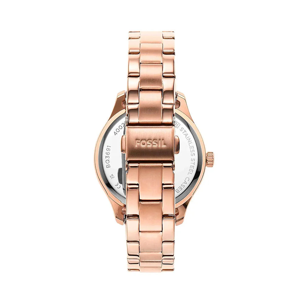 Fossil Rye Multifunction Rose Gold-Tone Stainless Steel Watch