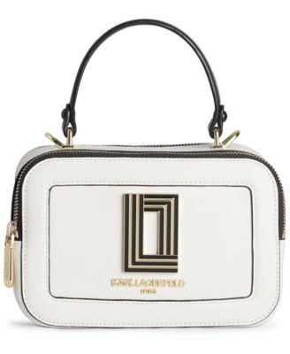 KARL LAGERFELD Simone Lunchbox Double Zip Crossbody