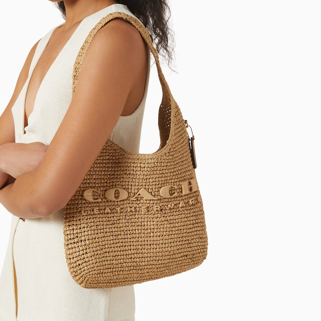 COACH Straw Brooklyn Shoulder Bag 28