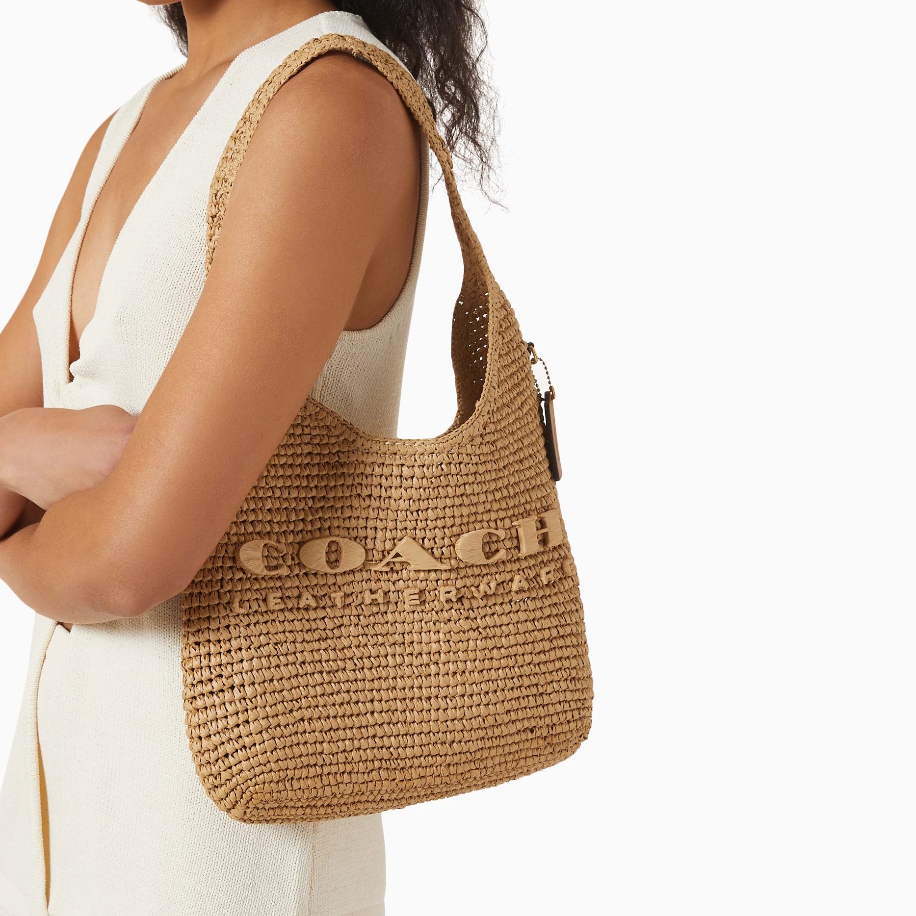 COACH Straw Brooklyn Shoulder Bag 28