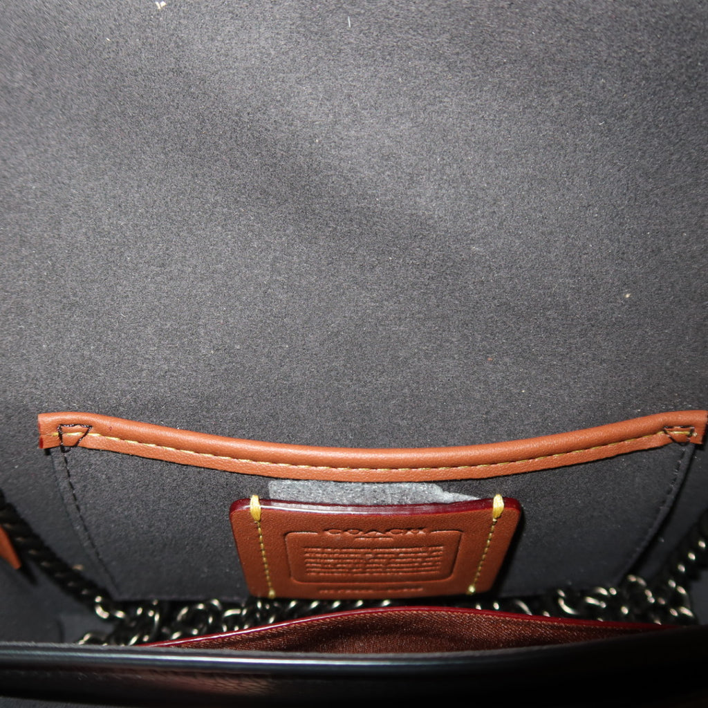 COACH Pebble Tabby Wristlet