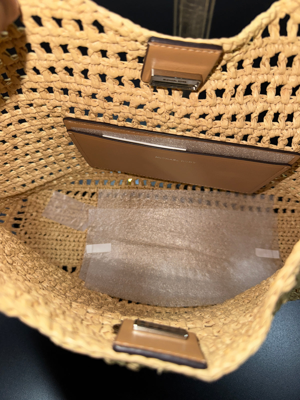 Michael Kors Bolso de hombro hobo Nolita grande en crochet