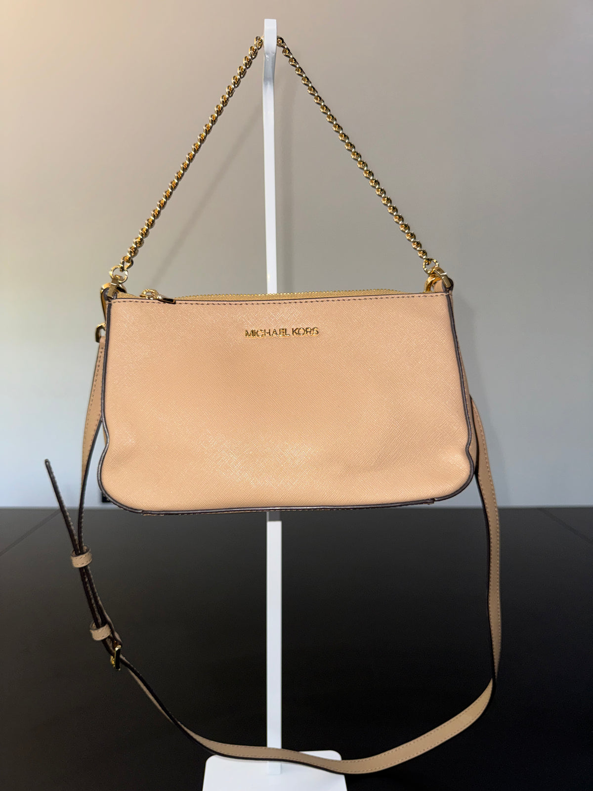 Michael Kors Jet Set Travel Medium Pouchette Crossbody Bag