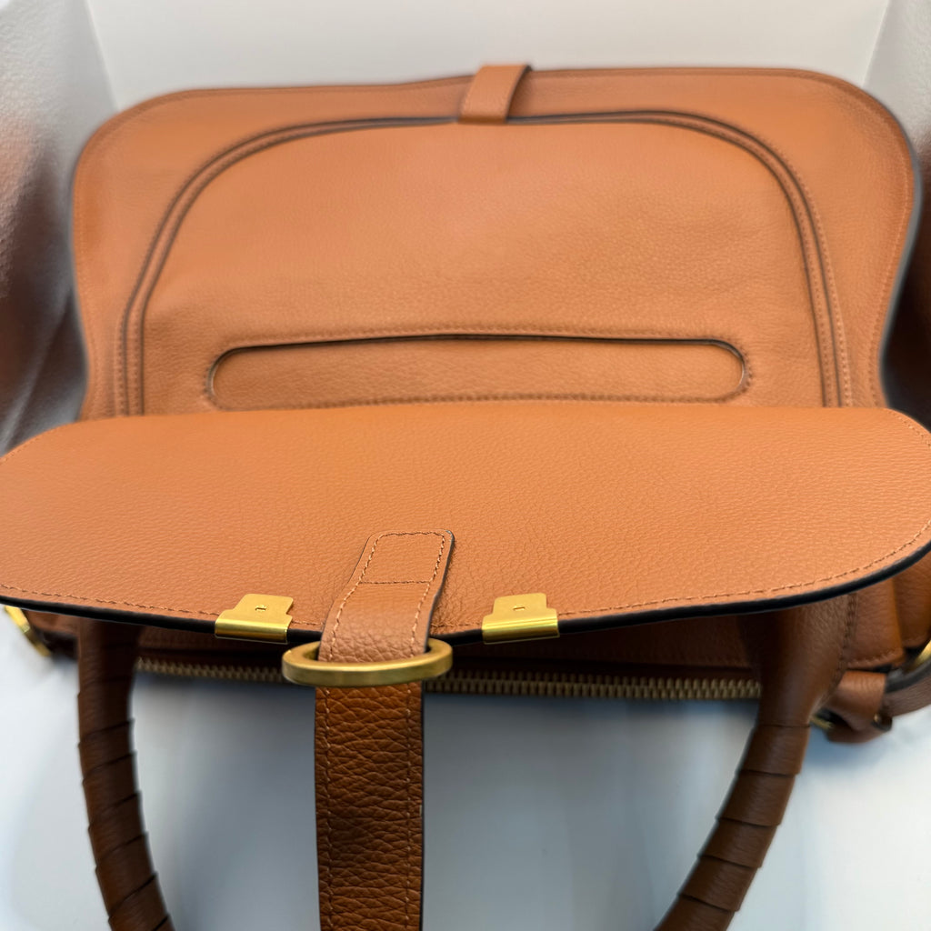 Chloé Bolso tote Marcie de piel granulada