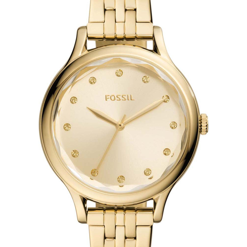Fossil Laney Three-Hand Gold-Tone Stainless Steel Watch