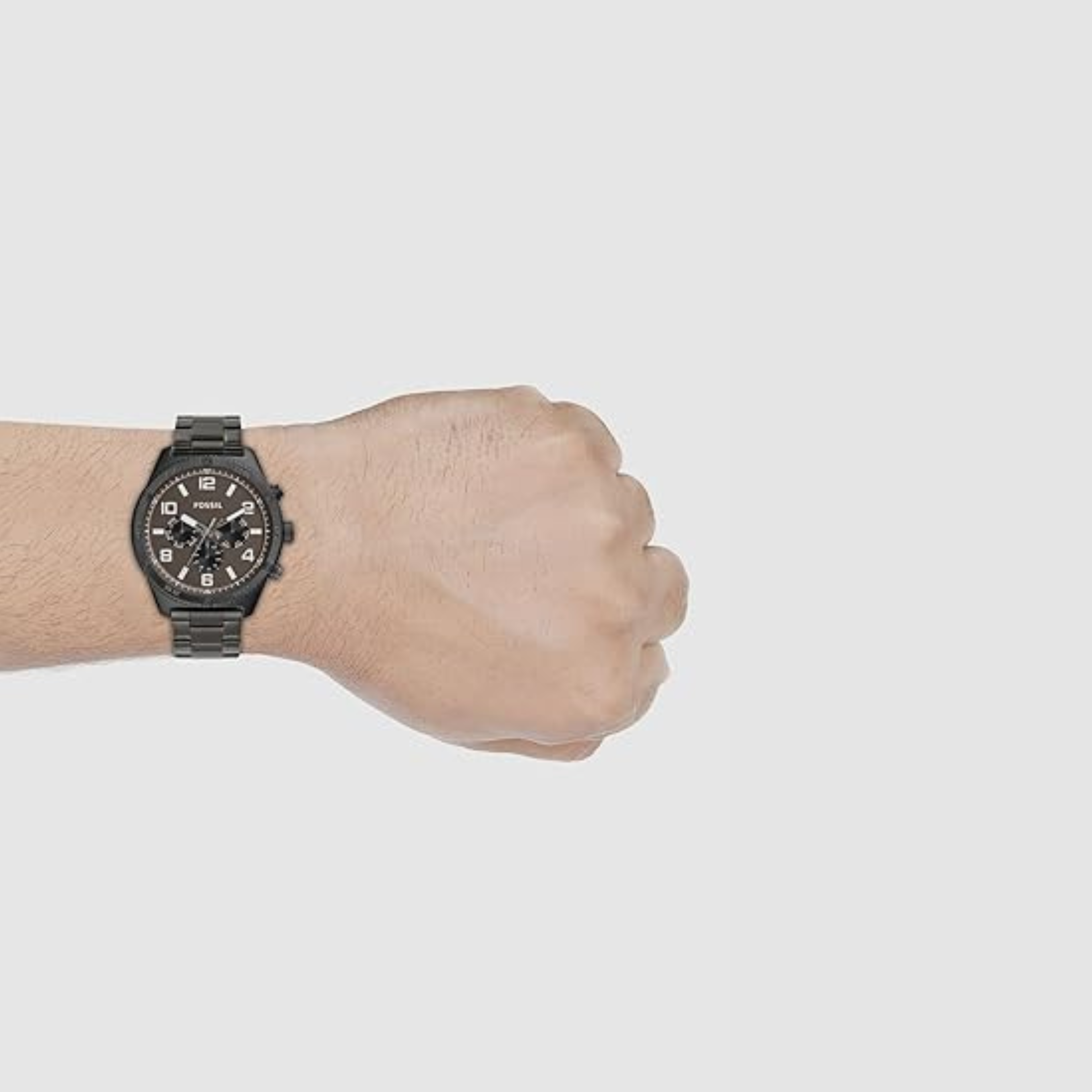 Fossil Brox Multifunction Smoke Stainless Steel Watch, Grey