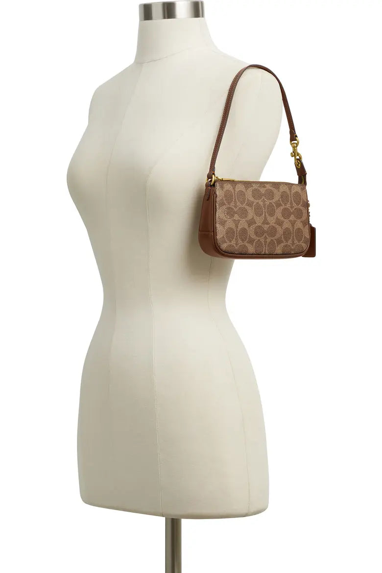 Plaza 18 Signature Coated Canvas Shoulder Bag