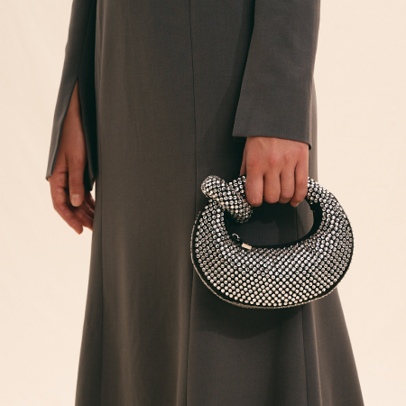 Abacus Artificial Crystal Mini Top Handle Bag