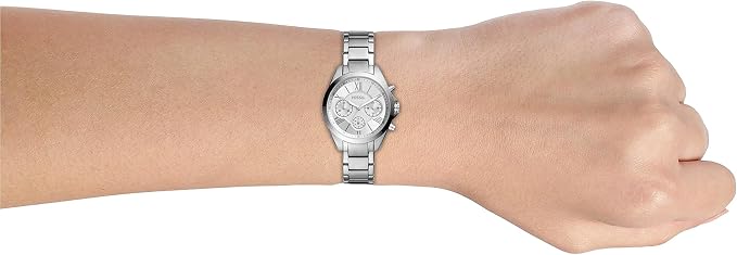 Fossil Modern Courier Chronograph Stainless Steel Silver-Tone Watch 36mm