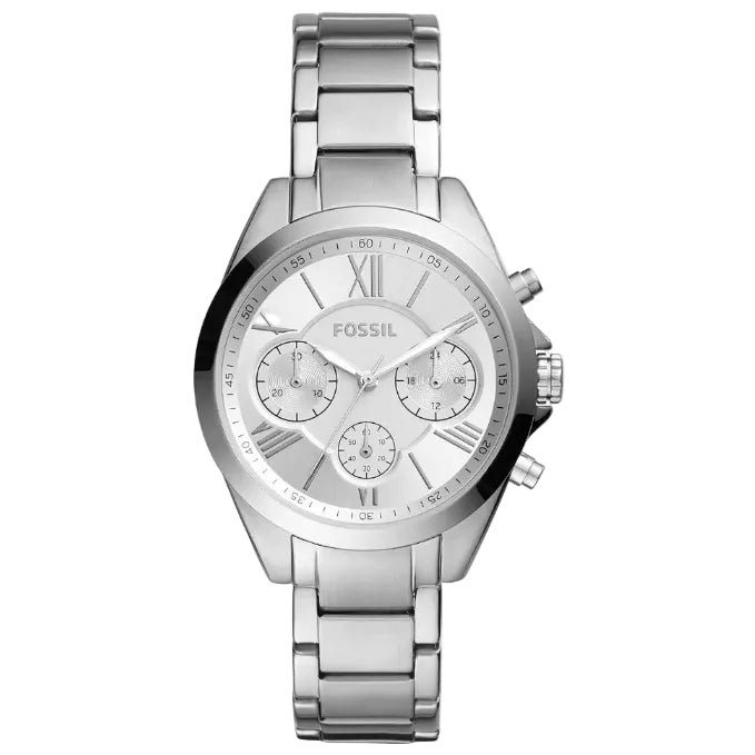 Fossil Modern Courier Chronograph Stainless Steel Silver-Tone Watch 36mm