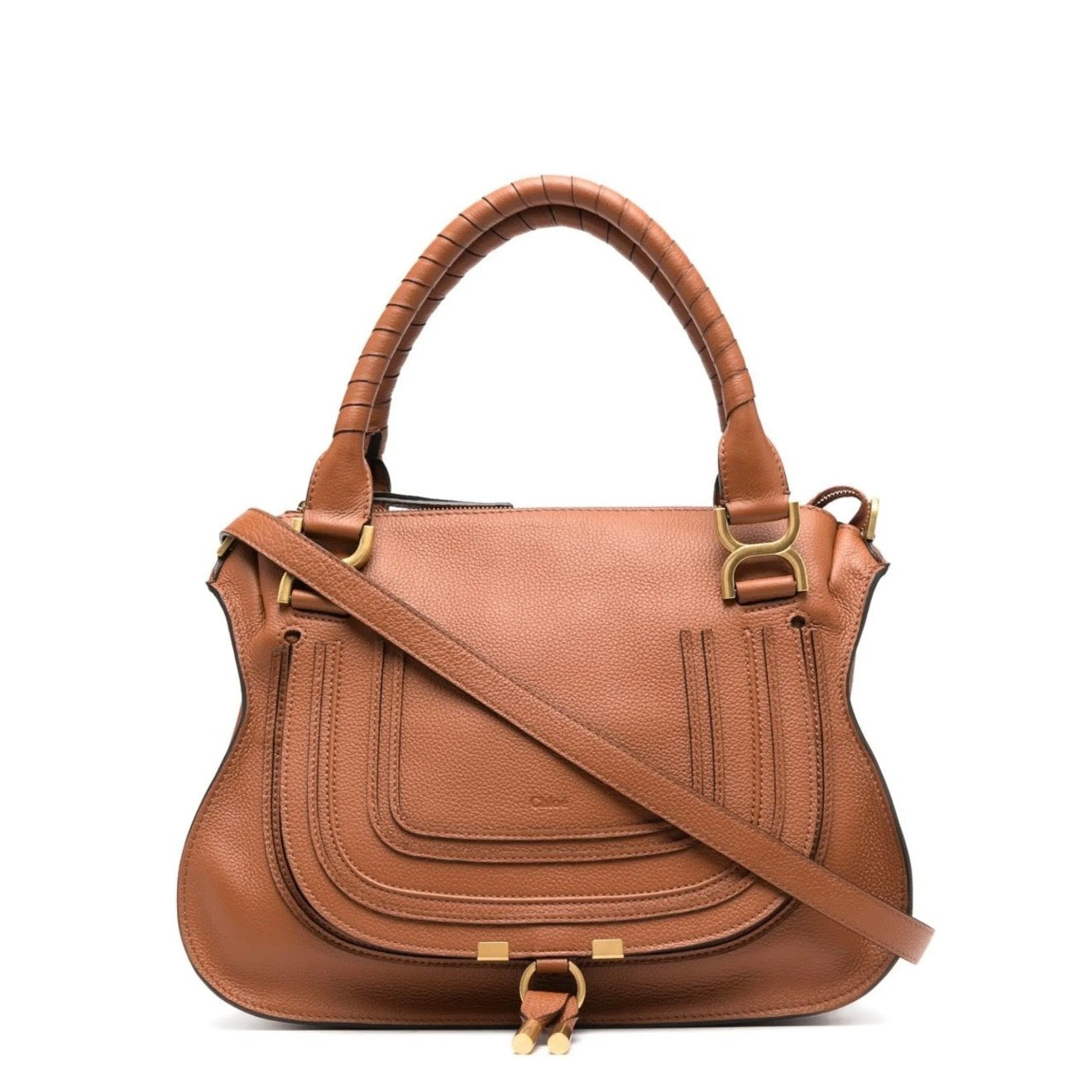 Chloé Bolso tote Marcie de piel granulada