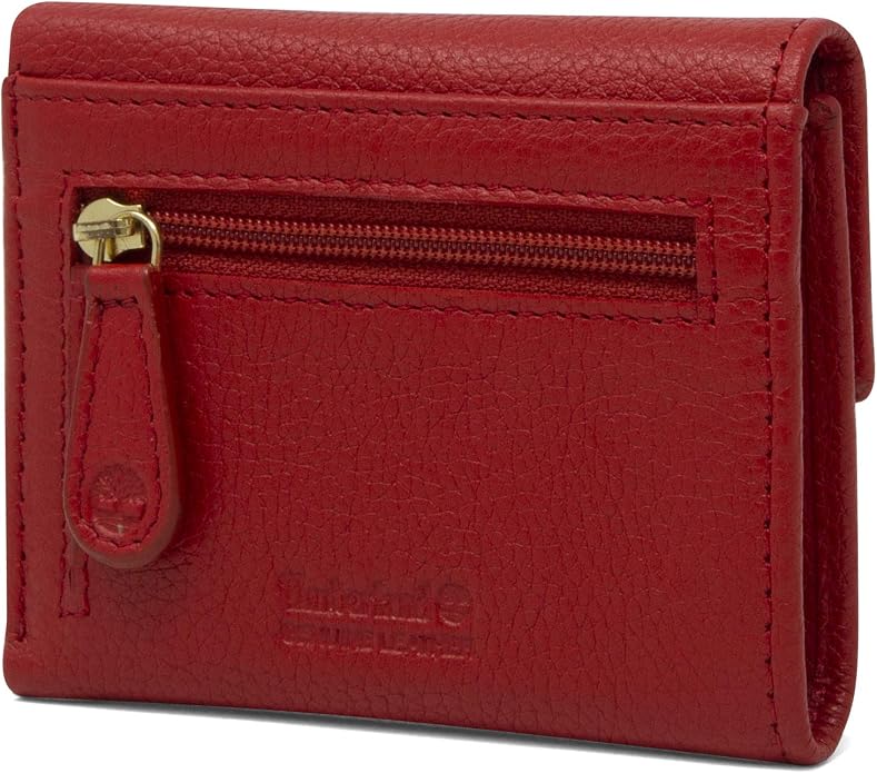 Timberland Women's Leather Rfid Small Indexer Snap Wallet Billfold