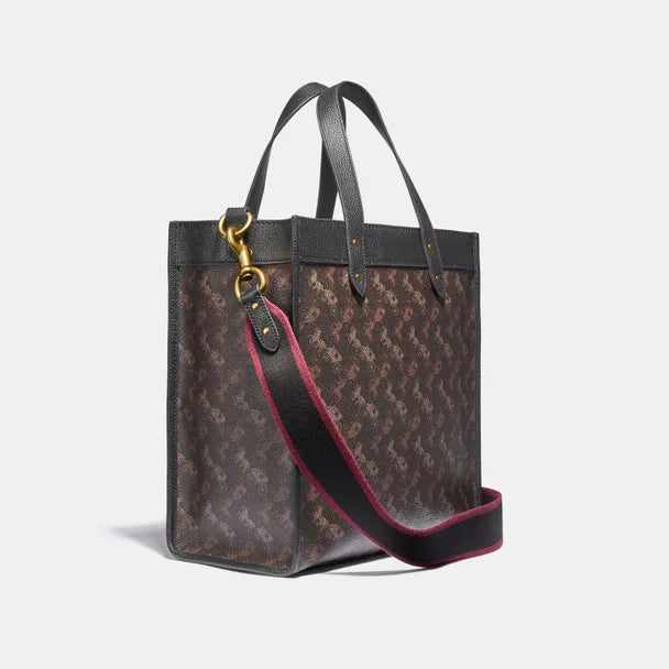 COACH Field Tote With Horse And Carriage Print