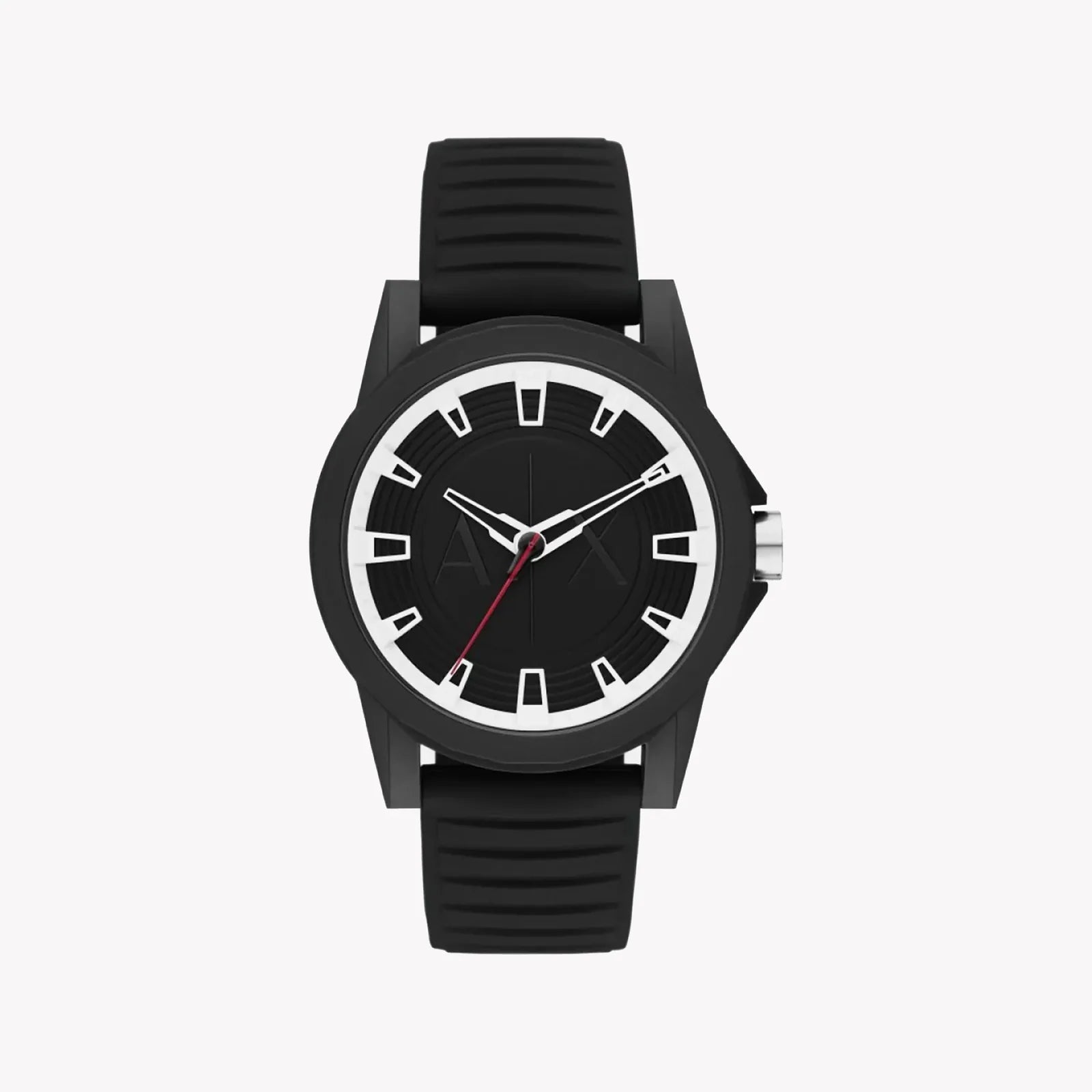 Armani Exchange Men's Black Silicone Watch