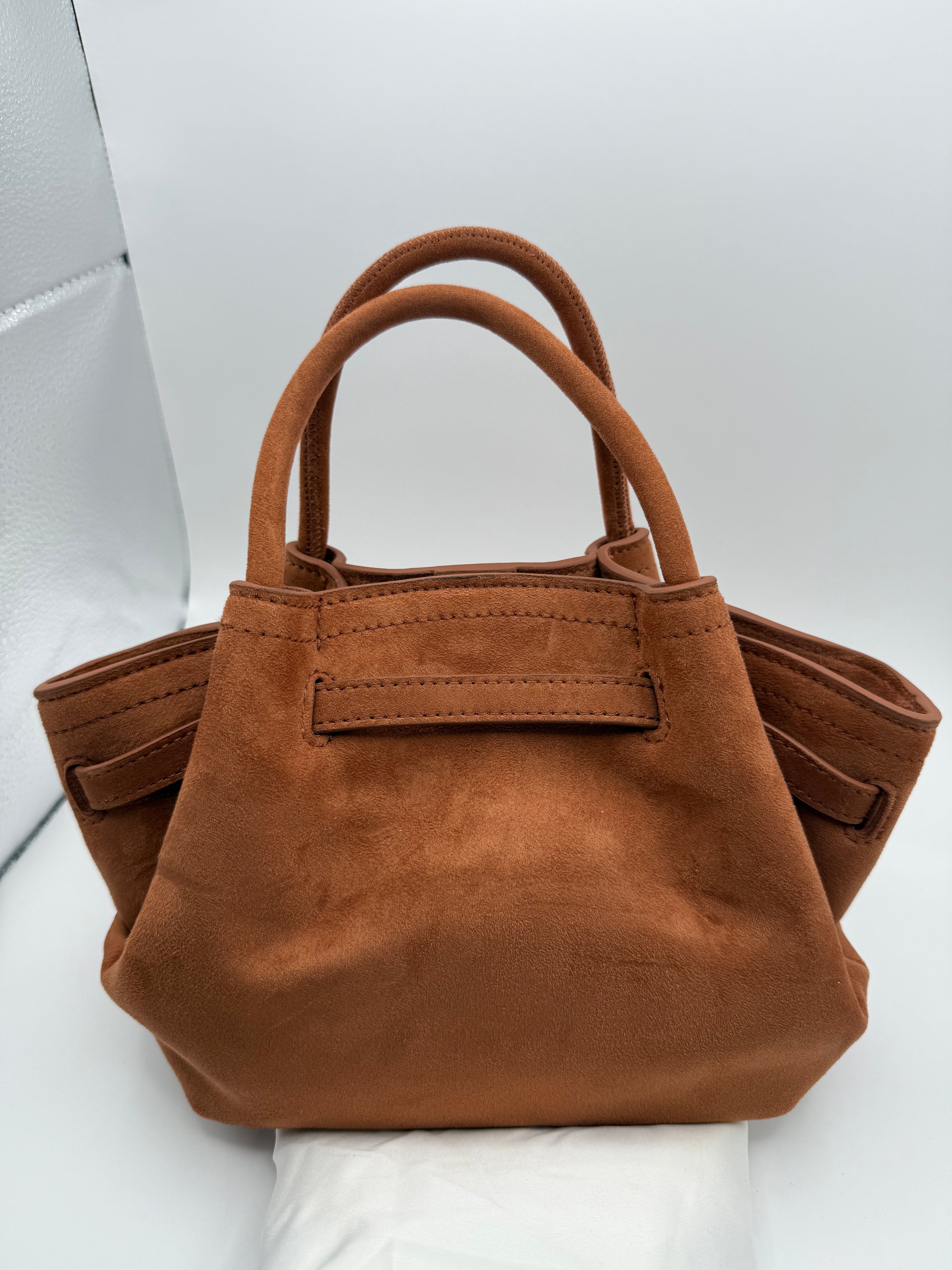 JW PEI Hana Mini Faux Suede Tote Bag - Brown