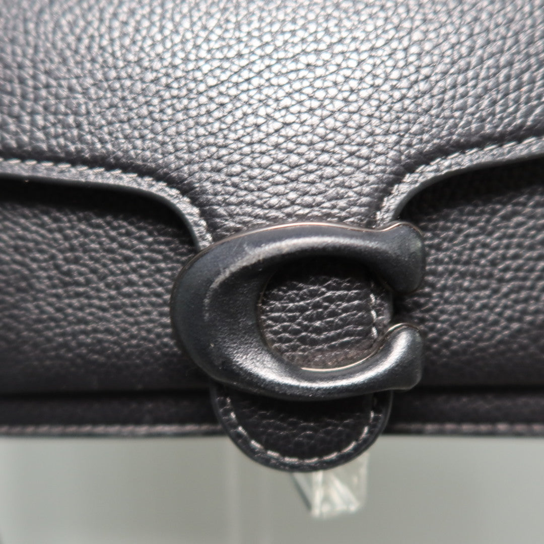 COACH Pebble Tabby Wristlet