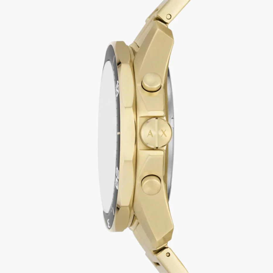 Armani Exchange Chronograph Gold-Tone Stainless Steel Watch