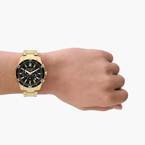 Armani Exchange Chronograph Gold-Tone Stainless Steel Watch