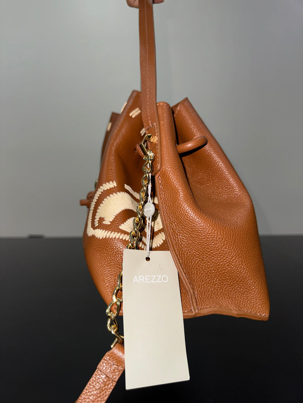 Arezzo Alba Medium Leather Shoulder Bag