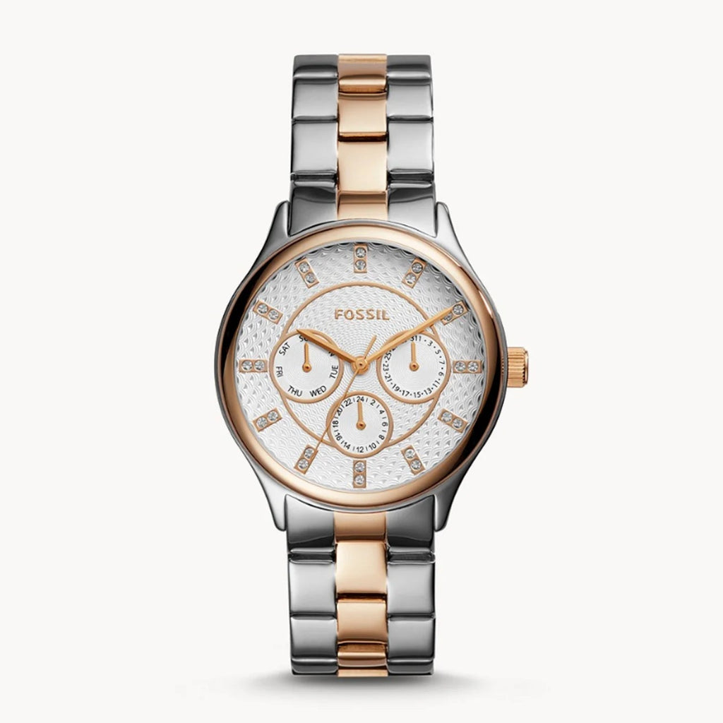 Fossil Modern Sophisticate Quartz Silver