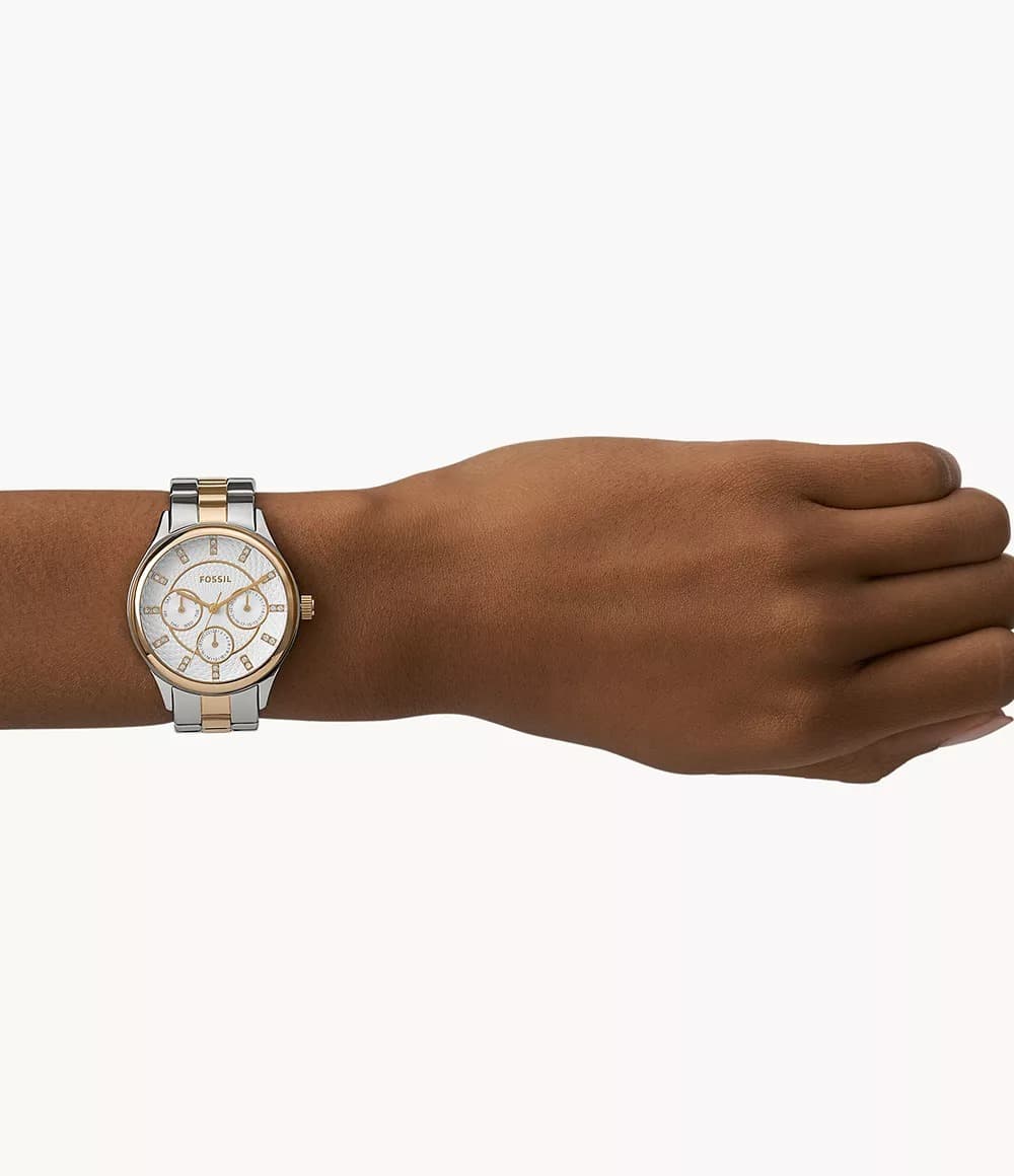 Fossil Modern Sophisticate Quartz Silver