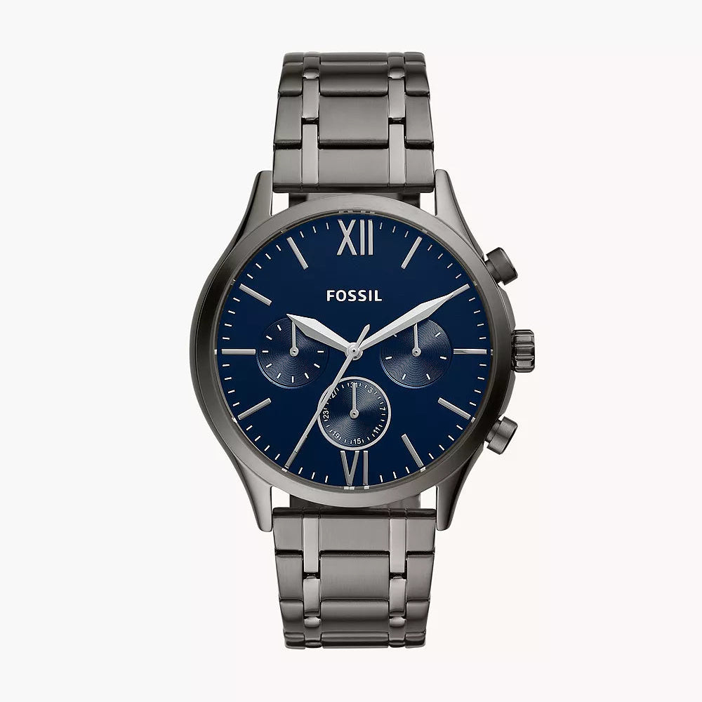 Fossil Fenmore Multifunction Smoke Stainless Steel Watch