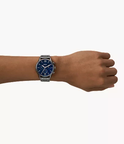 Fossil Fenmore Multifunction Smoke Stainless Steel Watch