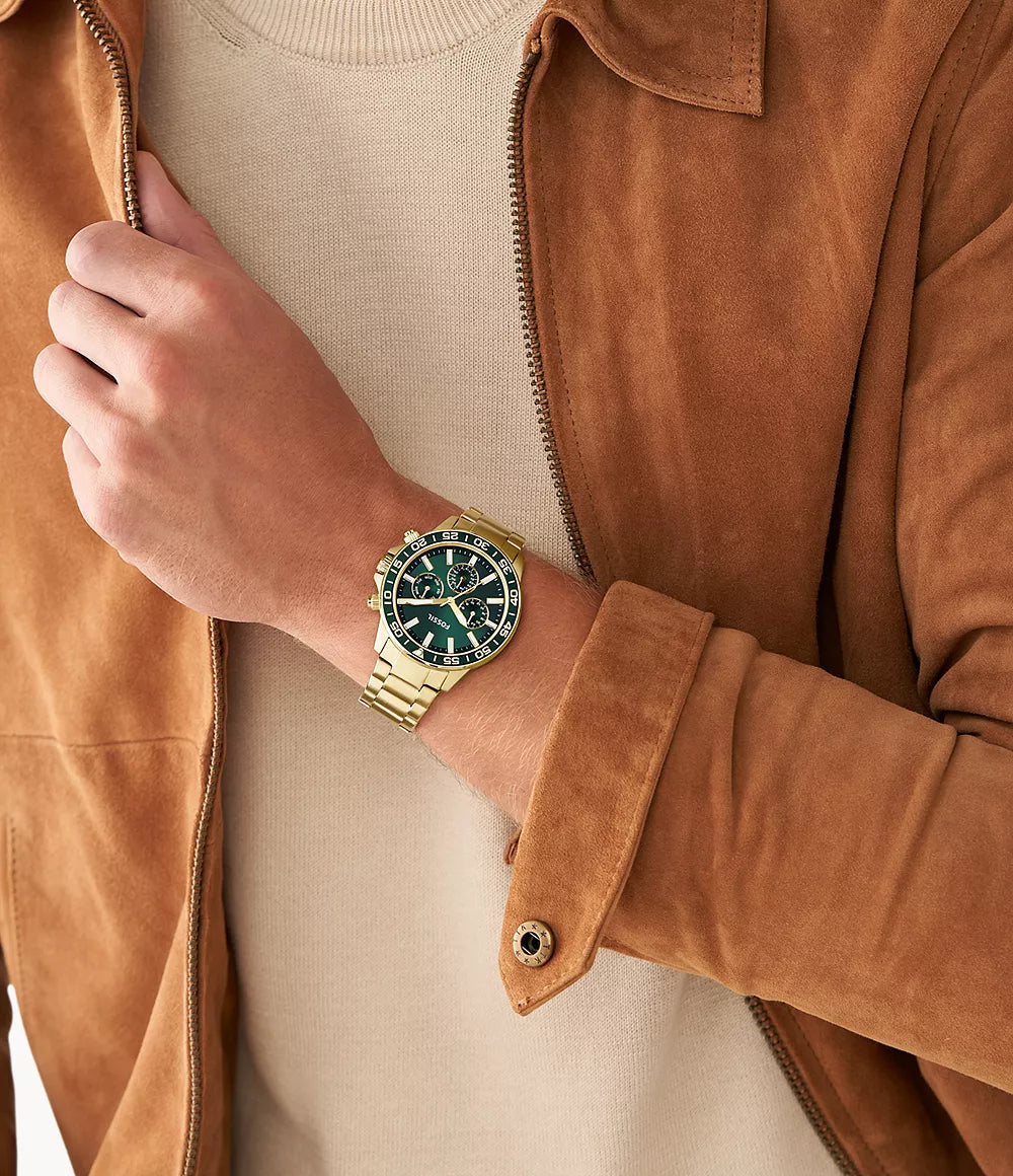 Fossil Bannon Multifunction Gold-Tone Stainless Steel Watch