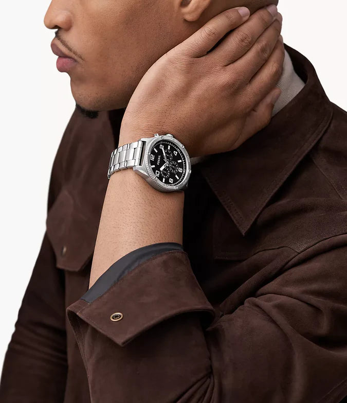 Fossil Brox Silver Watch