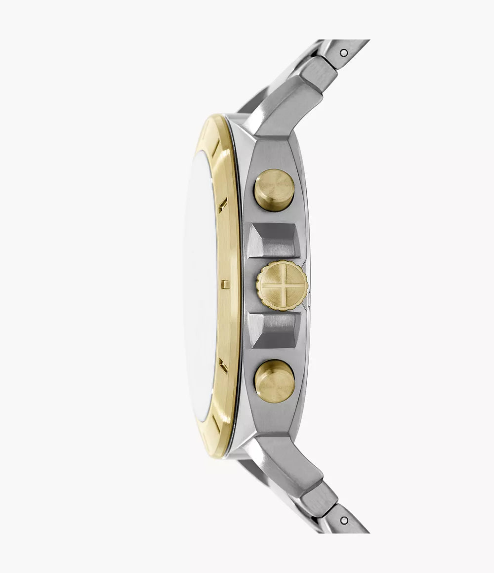 Fossil Privateer two-tone stainless steel chronograph watch
