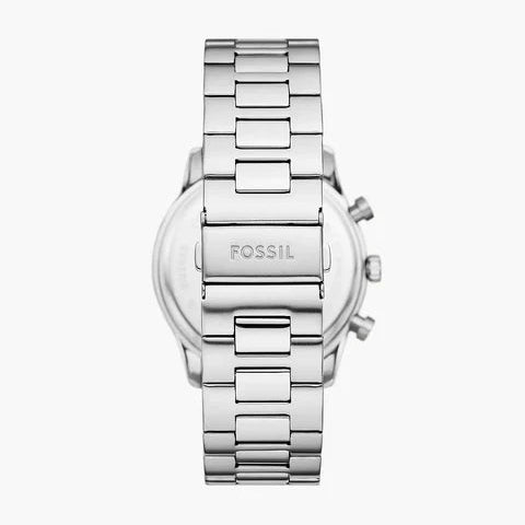 Fossil Sullivan Mens Multifunction Watch, Blue Dial, Silver Stainless Steel