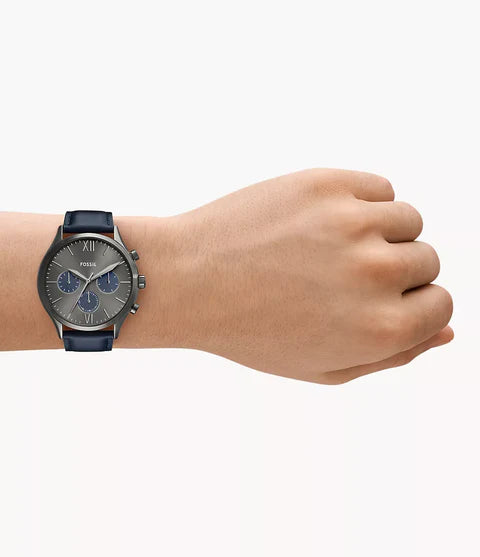 Fossil Fenmore men's leather bracelet