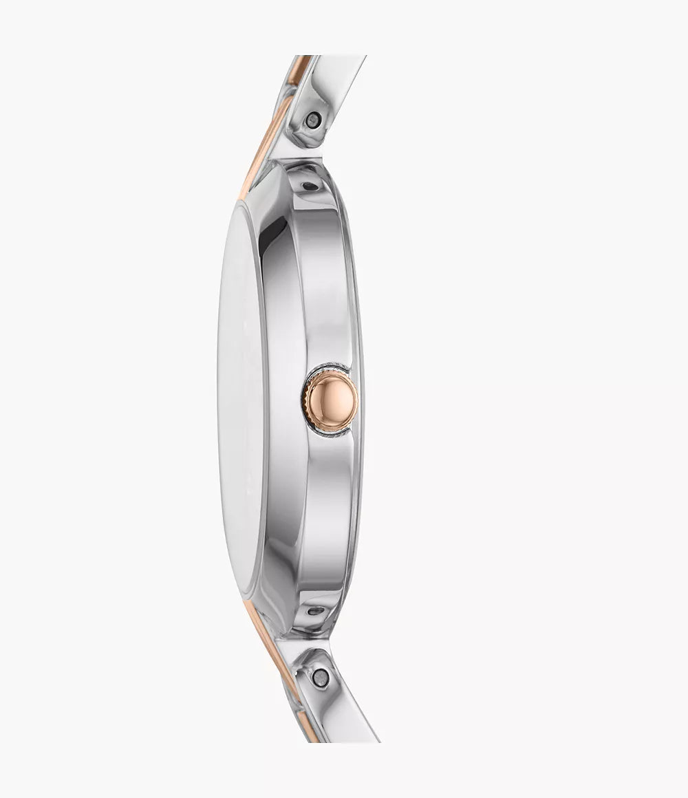 Fossil Kerrigan Three-Hand Two-Tone  Stainless Steel Watch