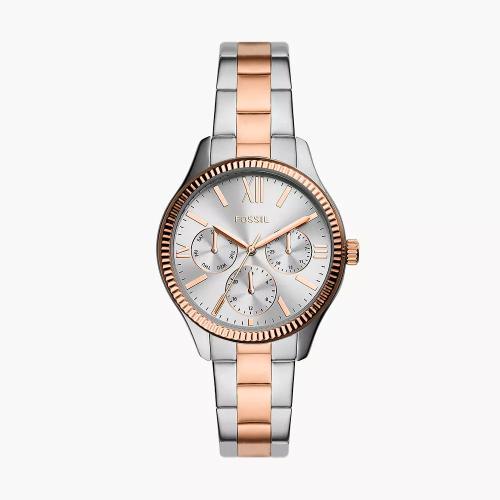 Fossil Rye Multifunction Two-Tone Stainless Steel Watch
