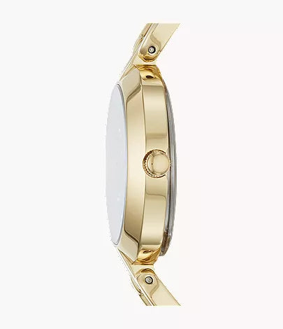 Fossil Kerrigan Three-Hand Gold-Tone Stainless Steel Watch