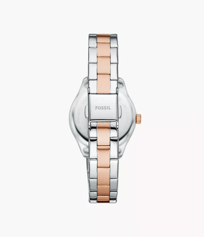 Fossil Rye Three-Hand Date Two-Tone Stainless Steel Watch