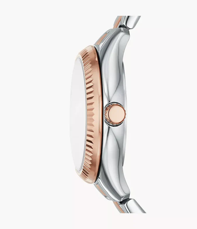 Fossil Rye Three-Hand Date Two-Tone Stainless Steel Watch