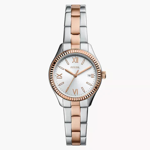 Fossil Rye Three-Hand Date Two-Tone Stainless Steel Watch