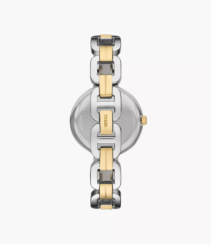 Fossil Kerrigan Three-Hand Two-Tone Stainless Steel Watch