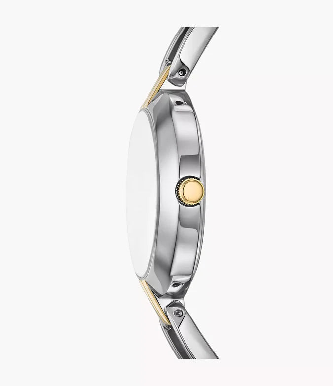 Fossil Kerrigan Three-Hand Two-Tone Stainless Steel Watch