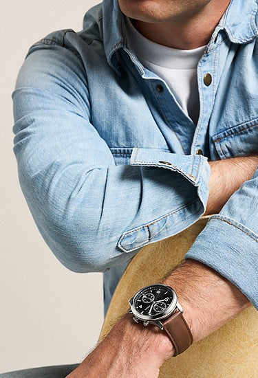 Fossil Bennett Multifunction Brown Leather Watch