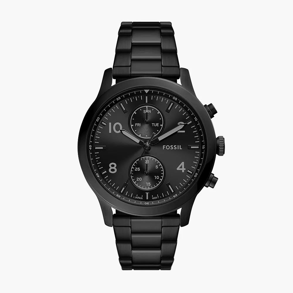 Fossil Bennett Multifunction Watch in Black Stainless Steel