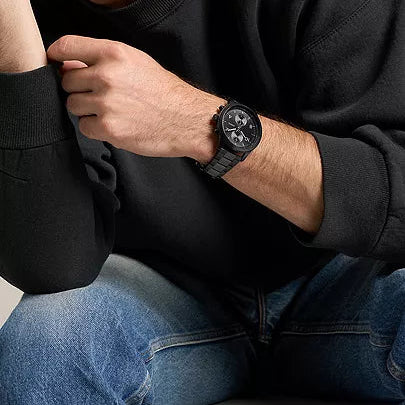 Fossil Bennett Multifunction Watch in Black Stainless Steel