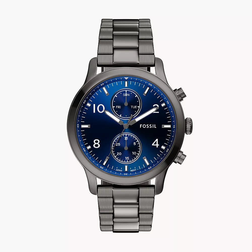 Fossil Bennett Multifunction Watch in Gunmetal Stainless Steel
