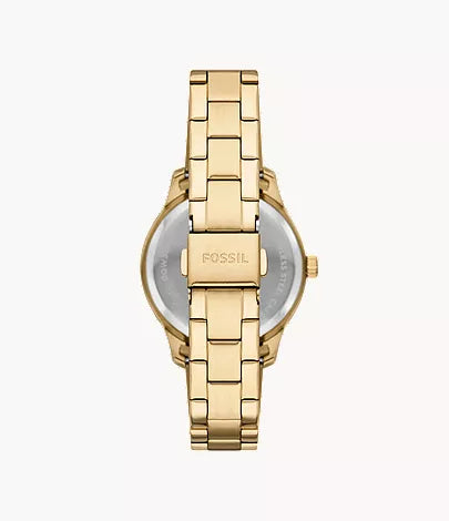 Fossil Rye Multifunction Gold-Tone Stainless Steel Watch